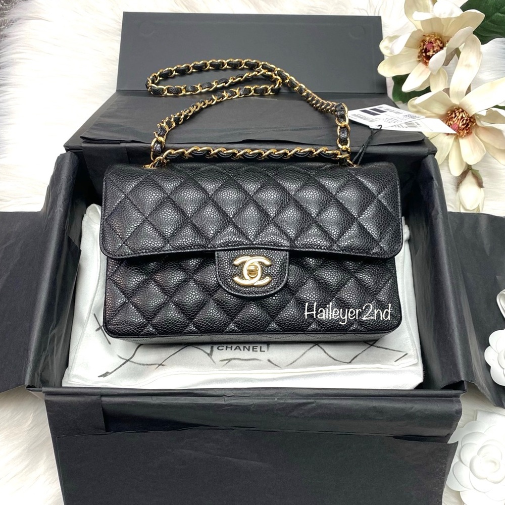 👸🏼👑 CHANEL CAVIAR SMALL CLASSIC DOUBLE FLAP BAG